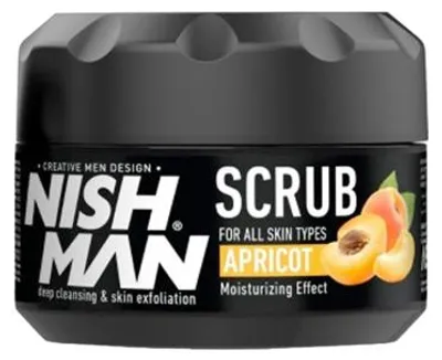 Obrázok produktu pre Nishman | peeling na tvár pre mužov - telový peeling marhuľa - jemný účinok - hydratačný - univerzálny