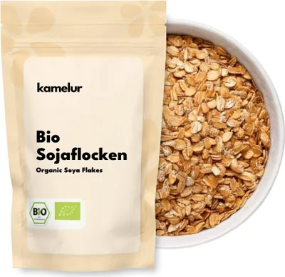 Produktbild von Kamelur® Bio Sojaflocken 25 kg