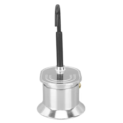 Obrázek produktu pro Single Tube Moka Pot 1 pohár 50ML hliníkové slitiny hubice vařič italské kávy pro venkovní strany cestování