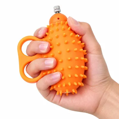 Produktbild von Verstellbarer Handtrainer 1-50 kg, Silikon Griffkrafttrainer mit Drehregler, Fingertrainer für Handkrafttraining, Reha & Stressabbau