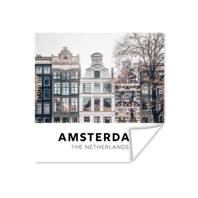Produktbild von MuchoWow® Poster Amsterdam - Niederlande - Huizen 75x75 cm - Wand Dekoration