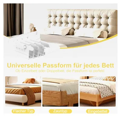 Produktbild von 4 Stück Bettlakenspanner mit Verschlussstreifen, Halter für Spannbettlaken, rutschfeste Bettlakenhalter für alle Matratzengrößen, verstellbare Höhe