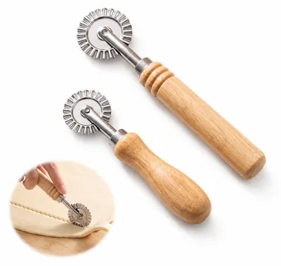 Teigrädchen Pastaschneider 2er-Set 16 cm + 13 cm