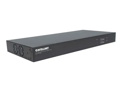 Zdjęcie produktu dla Intellinet 561433, Zarządzany, Gigabit Ethernet (10/100/1000), Pełny dupleks, Obsługa PoE, Możliwości montowania w stelażu