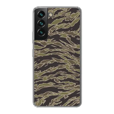Produktbild von MuchoWow® Handyhülle Schutzhülle Hülle für Samsung Galaxy S22 Camouflage-Muster mit Streifen Silikon Softcase Handy Hülle - Mobiltelefonhülle