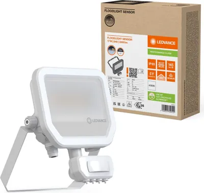 Produktbild von Ledvance LED Fluter Floodlight Sensor 20 Weiß IP65 11/17W 1600/2400lm Neutralweiß 4000K 100°