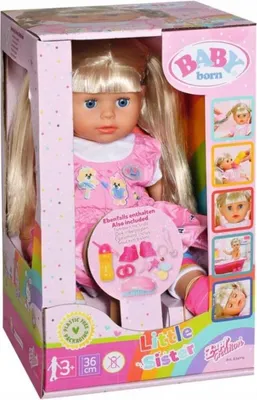 Produktbild von BABY born Kindergarten LittleSister 36cm, Babypuppe, Weiblich, 3 Jahr(e), Junge/Mädchen, 360 mm, Mehrfarbig