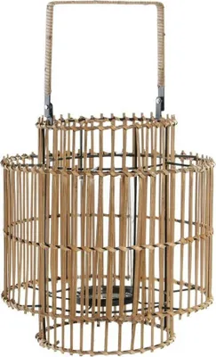 Produktbild von Kerzenhalter dkd home decor Metall-Bambus (30 x 30 x 32 cm)