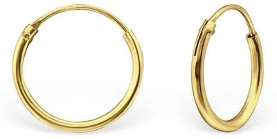 Produktbild von Kleine goldene Creolen Ohrringe aus 925 Silber