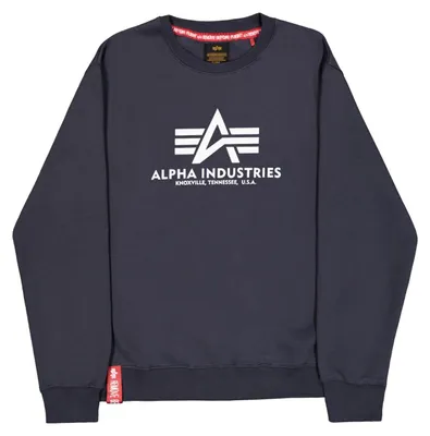 Immagine prodotto di Felpa Basic Alpha Industries da uomo, colore blu navy