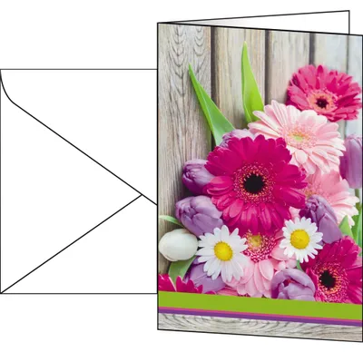 Produktbild von SIGEL DS001 Motiv-Karten (inkl. weiße Umschläge), Colorful, 115x170mm (230x170mm), 10 Karten
