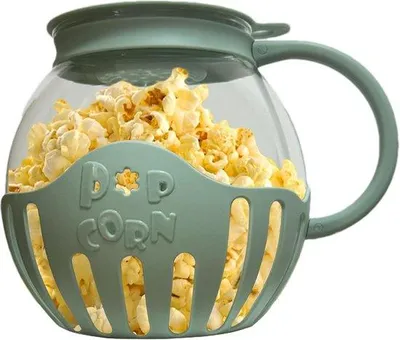 Productafbeelding van Popcorn Maker voor Magnetron van Borosilicaatglas met Deksel