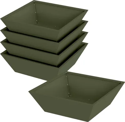 Obrázok produktu pre Záhradný kvetináč 5 pcs Olivová zelená 50 x 50 x 15 cm