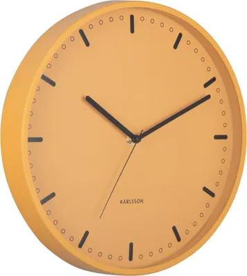 Produktbild von Karlsson - Wanduhr Cool Retro - Gelb - 30x30x30cm