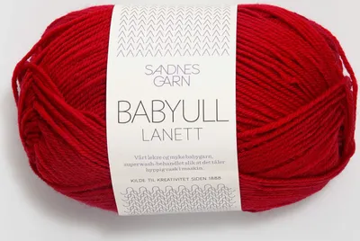 Produktbild von Sandnes Babyull Lanett 50g Rot 4128