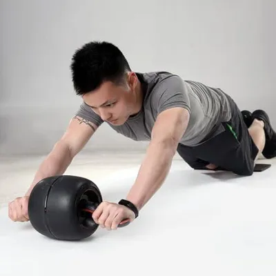 Produktbild von Abs Roller Fitness Roller Bauchtrainer Gerät | Krafttraining Ausrüstung Für Rumpfmuskulatur Zu Hause Für Frauen Männer Fitnessstudio Rücken Arme Brust