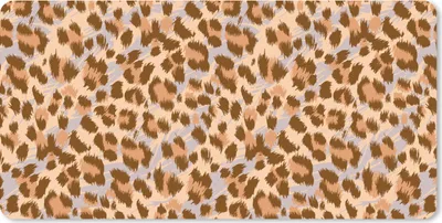 Produktbild von MuchoWow® Schreibtischunterlage Tierdruck - Panther - Braun - Muster 80x40 cm - XXL Mauspad - Gaming Mauspad