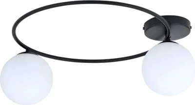 Immagine prodotto di Lampada da soffitto Emibig 2xE14 10W SOPRA 2 paralumi bianchi 1257/2