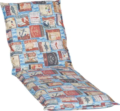 Produktbild von Gartenliege Auflage Togo, Motiv - Maretim, bunt, 191x58x8cm