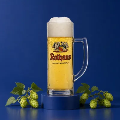 Produktbild von Rothaus Bier Glas 0,5l Krug Badner Seidel Gläser Brauerei Pils Zäpfle Gastro