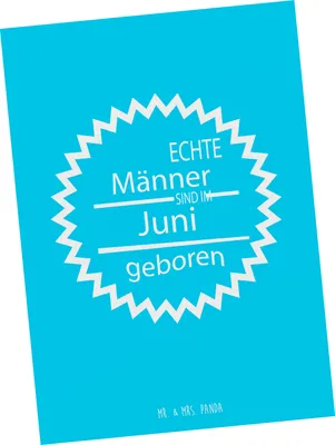Produktbild von Mr. & Mrs. Panda bildkarte Juni - Geschenk, Ansichtskarte, Postkarten, Kunstkarten, Postkarte, Ansichtskarten, Fotokarte