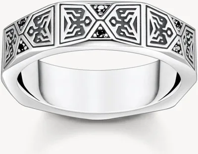 Obrázok produktu pre Thomas Sabo - TR2432-643-11-48 - Prsteň - Uni - Striebro 925, čiernené - Šírka 48