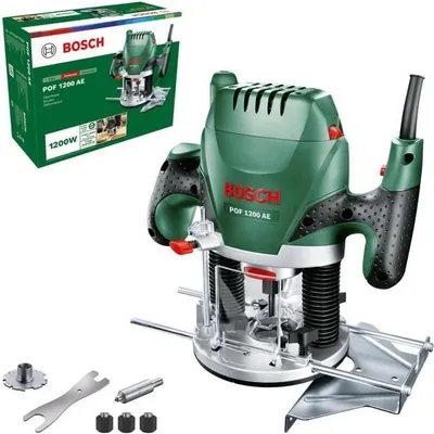 Produktbild von Oberfräse Bosch POF 1200 AE, 1200W, 11.000 - 28.000 U/min, Elektronische Drehzahlregelung