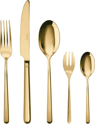 Imagen del producto de Sambonet Linear Edelstahl/PVD Gold Besteck 30tlg.Vh. S0025-S00017-52713GN1