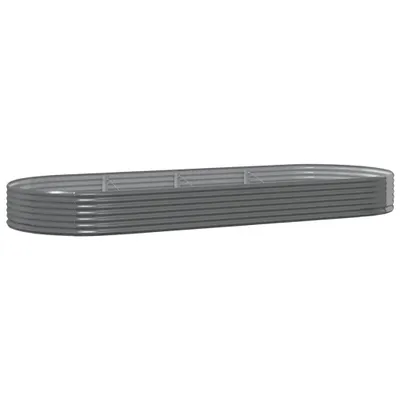 Immagine prodotto di Letto rialzato Acciaio verniciato a polvere 373x140x36 cm Grigio