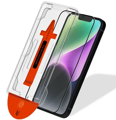 Zdjęcie produktu dla 1-pak iPhone 14 Szkło ochronne na ekran - Szkło hartowane | [Automatyczna instalacja] - Bez bąbelków