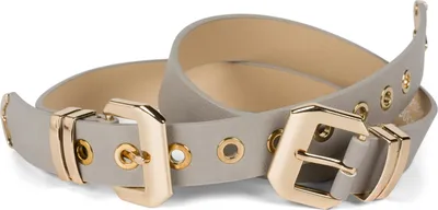 Produktbild von styleBREAKER Damen Gürtel mit doppelter goldener Schnalle und Lochnieten, B-Low Belt, Taillengürtel, kürzbar 03010121