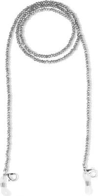 Produktbild von Brillenkette Maskenkette mit Glaskristallperlen - Silber