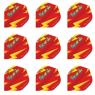 Produktbild von Datadart | Ricardo Pietreczko | Dart Flights | Standard | 100 Mikron | Rot | 3 Sets = 9 Flights