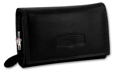 Produktbild von Money Maker Damen RFID Blocker Kellnerbörse schwarz Echtleder D2OPJ704S