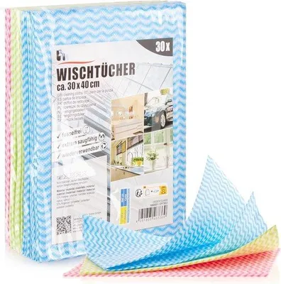 Zdjęcie produktu dla 30 sztuk ściereczek wielofunkcyjnych 30 x 40 cm, nadających się do prania, 3 kolory