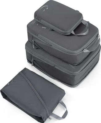 Productafbeelding van Famanu Kofferorganizer, compressiezakken - grijs, 4 stuks