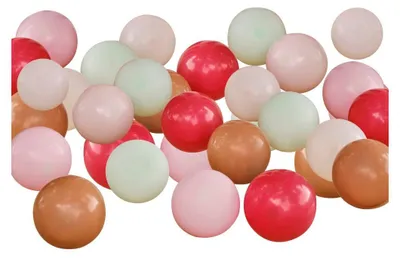 Produktbild von Ginger Ray 40 Ballons, 13cm, Tierfarm-Design, mehrfarbig, für Zahlen-Ballonstände