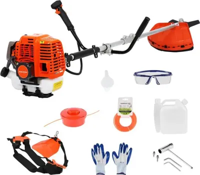 Produktbild von Benzin-Rasentrimmer, Hochleistungsmotor, Ergonomisches Design, Orange