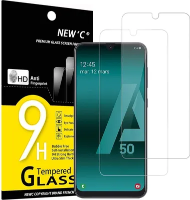 Produktbild von Panzer Schutzglas Samsung Galaxy A50 A50s 2er Pack 9H Härte Ultra-klar