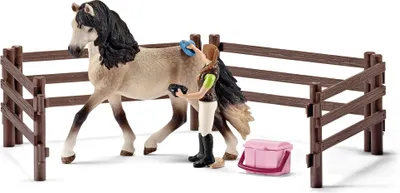 Produktbild von Schleich - Tierfiguren, Pferdepflegeset, Andalusier; 42270