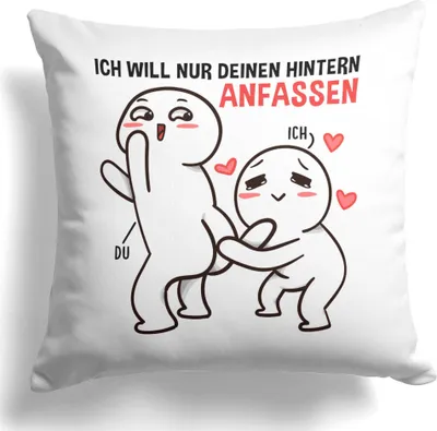 Produktbild von 22Feels Jahrestag Geschenk Hochzeitstag Frauen Männer Kissen Deko Valentinstag Freund Freundin Paar Dekoration Liebe Beziehung Wohnaccessoire Wohnzimmer Schlafzimmer Couch