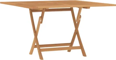 Image de Table pliable de jardin 110x110x75 cm bois massif de teck