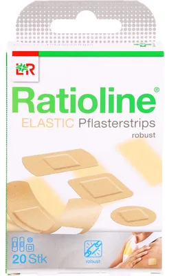 Produktbild von Ratioline elastic Pflasterstrips in 4 Größen 20 St