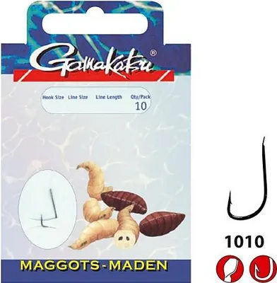 Image de Gamakatsu Coars Booklet Maggots 1010B 0,10mm Gr.16