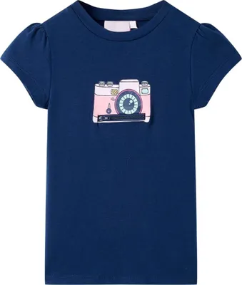 Produktbild von Kinder-T-Shirt Marineblau Gr. 116
