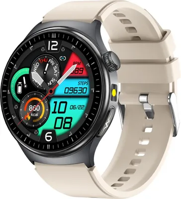 Produktbild von INF Smartwatch mit AMOLED, EKG, Herzfrequenz & Blutsauerstoffmessung Beige