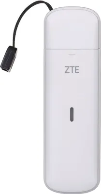 A white ZTE USB surfstick is shown against a white background.