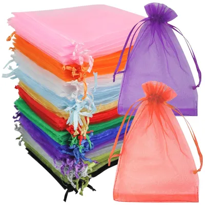 Organzabeutel 120 Stück 10x15,5 cm mit Kordelzug