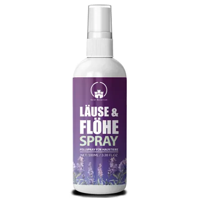 Produktbild von Saint Nutrition® Läuse und Flöhe Spray - Flohmittel für Hund, Katzen – Hilfe gegen Flöhe und Läuse – Bekämpfung von Parasiten – Abwеhr gegen Flöhe