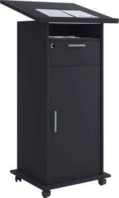 Productafbeelding van Meeta bureau , bureau 1 deur, 1 plank en 1 ladezwart.
